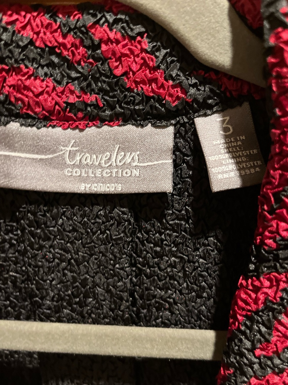 07. WOMENS CHICO’S TRAVELERS 3/XL DETAIL JACKET - Picture 2 of 5